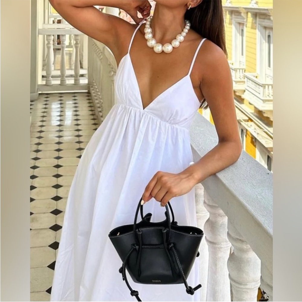 Commense Dress Halter White Coastal Cowgirl
Open Back Long